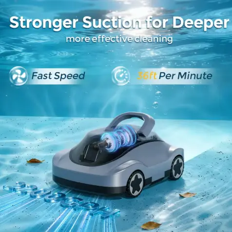 Robot làm sạch bể bơi không dây với lực hút chân không mạnh mẽ
