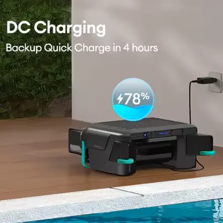Robot Skimmer hồ bơi năng lượng mặt trời linh hoạt hiệu quả cao
